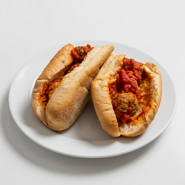 Meatball Parmesan Sub.